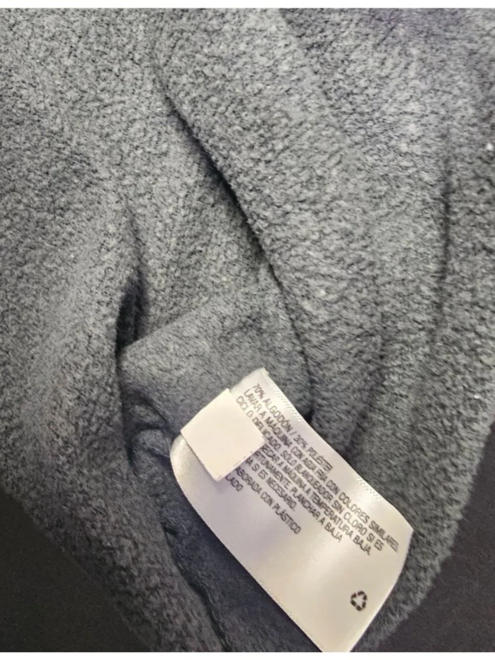 WILD FABLE XS GRAY GREEN HOODED BOXY CUT OFF RAW EDGE CROPPED FLEECE HOODIE - Picture 6 of 12